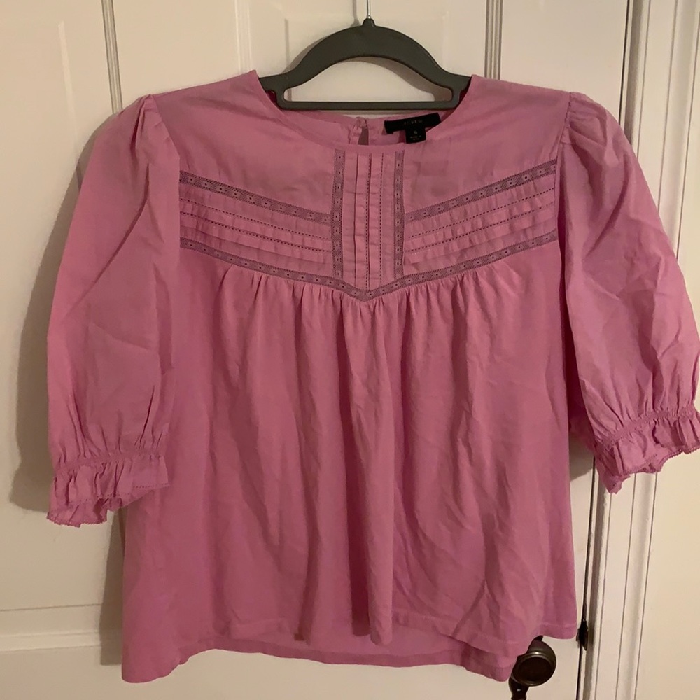 Pink summer texturized shirt